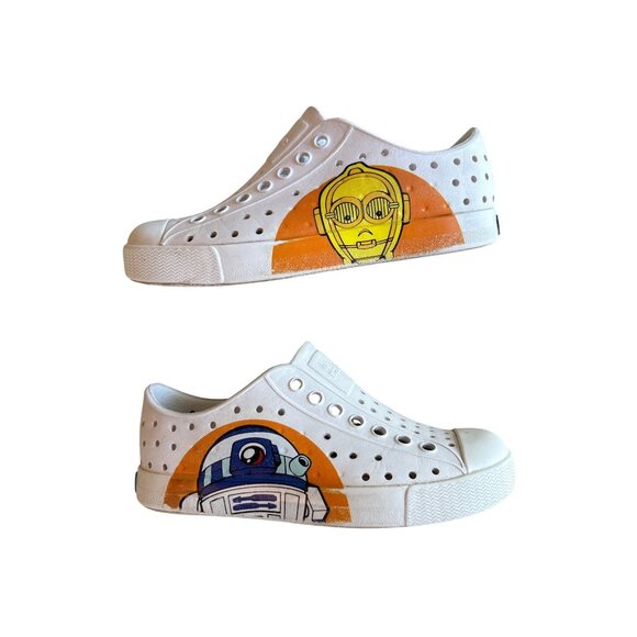 C10 Native Jefferson Star Wars Droids Shoes Unisex Shell White - Picture 1 of 11